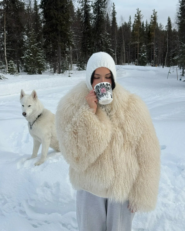 Short Coat Women Long Sleeve Turn Down