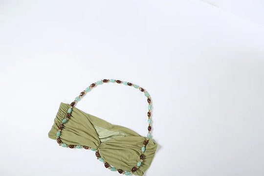 Solid Color Sleeveless Halter Neck Long