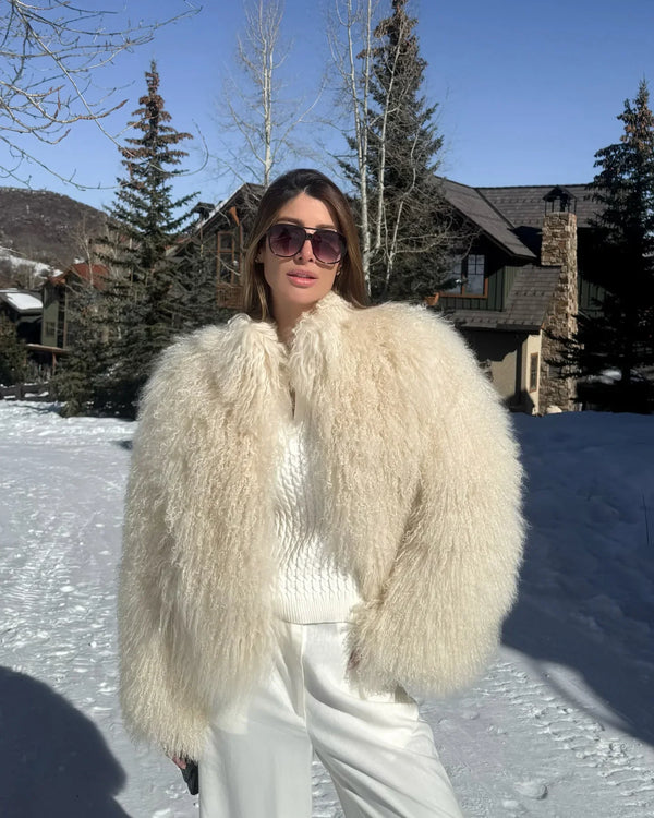 Short Coat Women Long Sleeve Turn Down