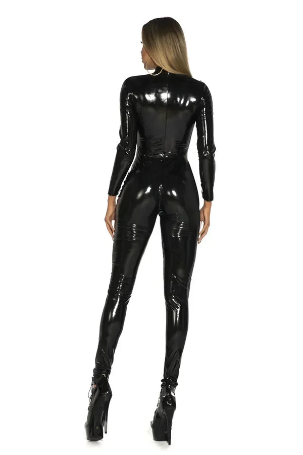 Shiny Latex Bodysuit Clubwear