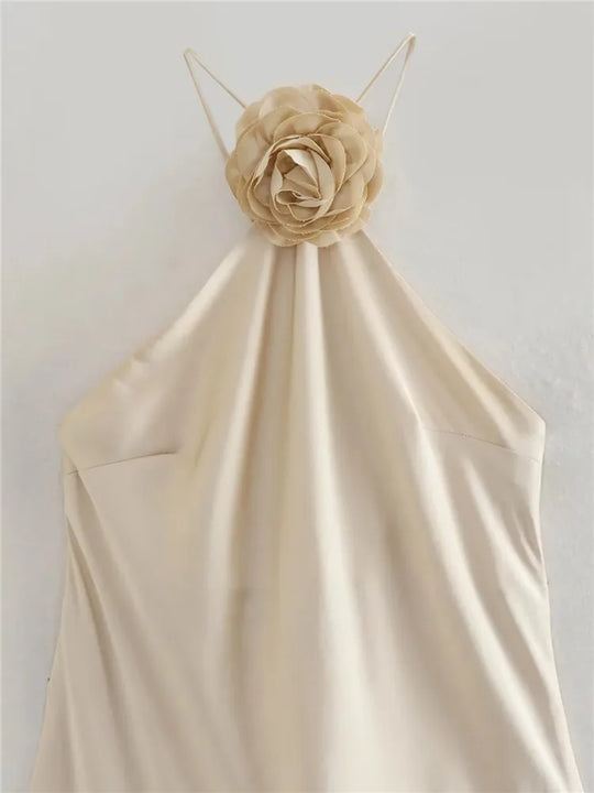 Sunís florar Maxi Dress Silk