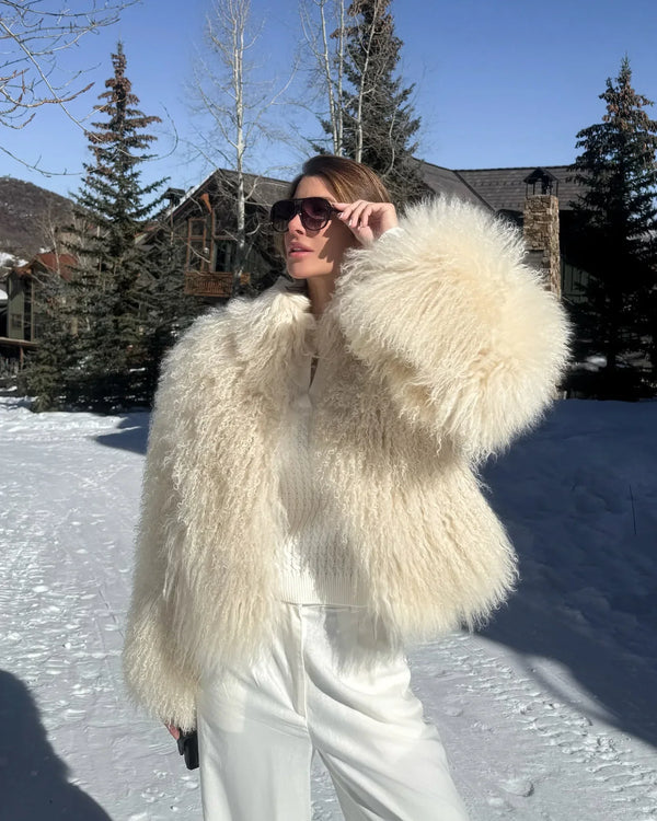 Short Coat Women Long Sleeve Turn Down