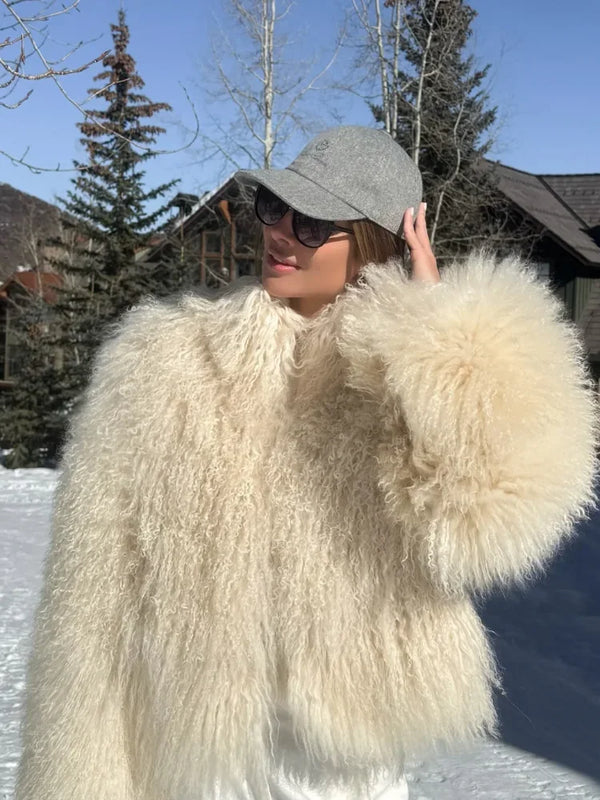 Short Coat Women Long Sleeve Turn Down