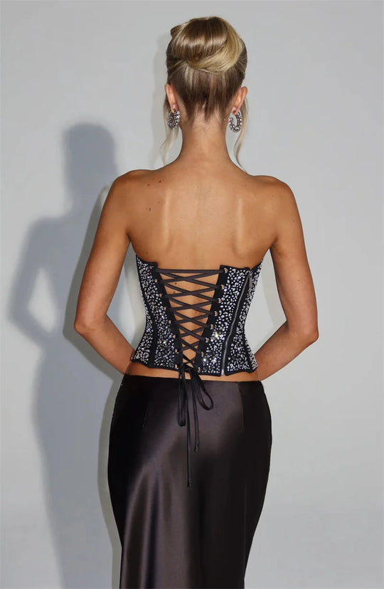Monsion Sequins Sexy Dress Set