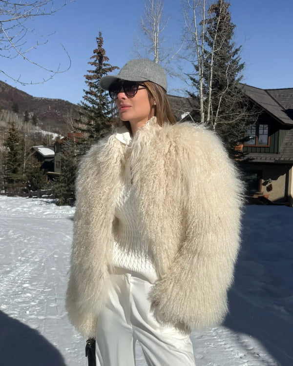 Short Coat Women Long Sleeve Turn Down