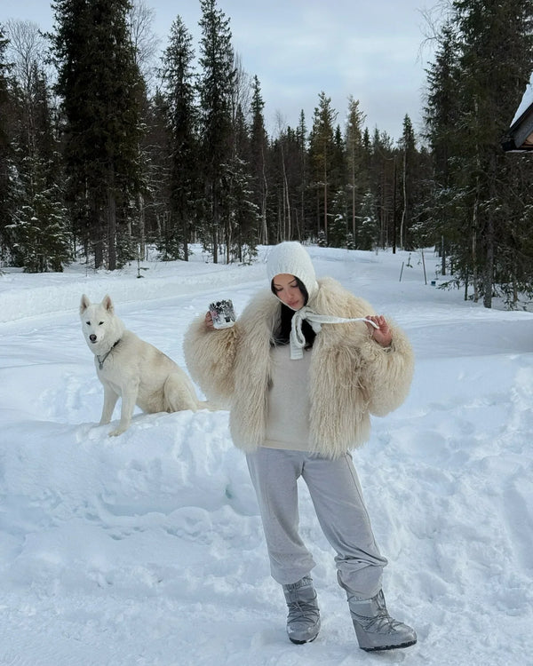 Short Coat Women Long Sleeve Turn Down