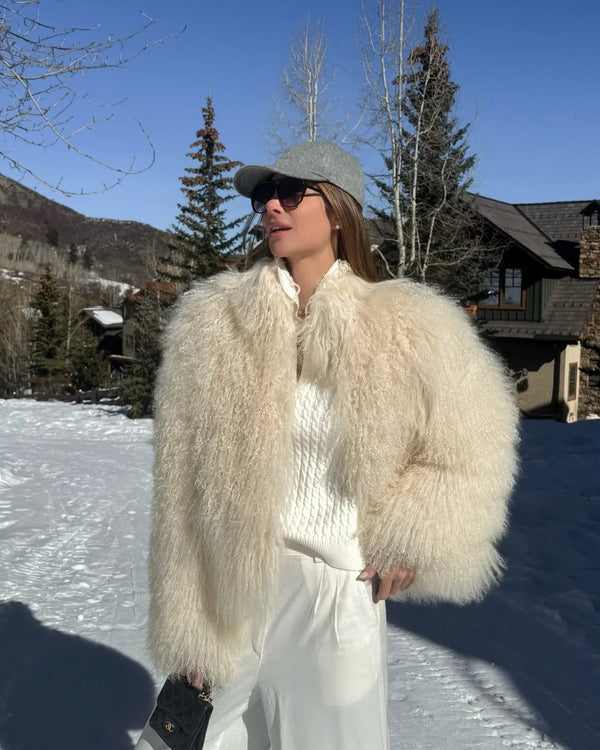 Short Coat Women Long Sleeve Turn Down